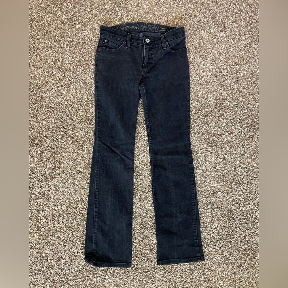 Wrangler black straight jeans woman’s size 3/4x32